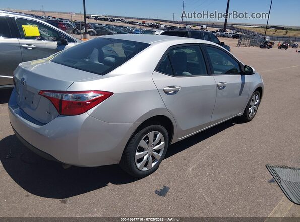 2T1BURHE6GC602838 2016 TOYOTA COROLLA Silver Trasero derecho