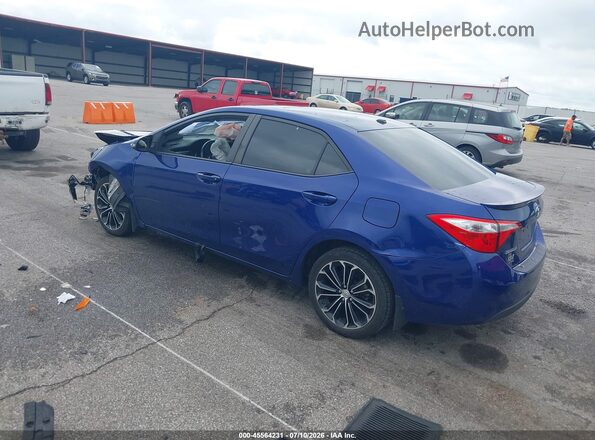 2T1BURHE6GC659783 2016 TOYOTA COROLLA Blue Rear left