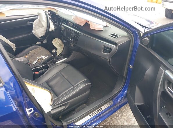 2T1BURHE6GC659783 2016 TOYOTA COROLLA Blue Front interior view