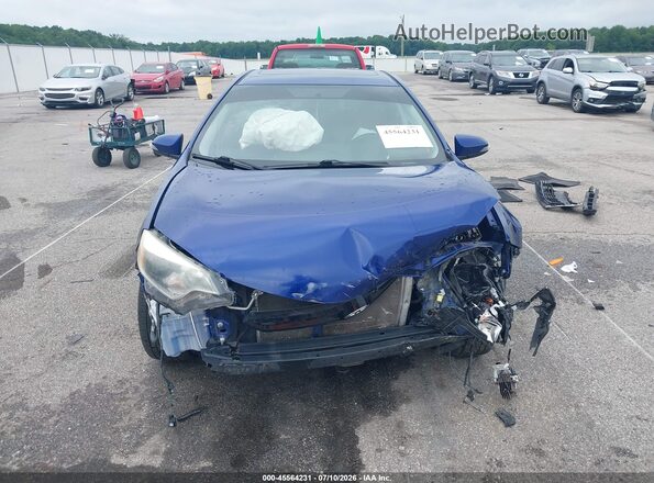 2T1BURHE6GC659783 2016 TOYOTA COROLLA Blue Instrument cluster view