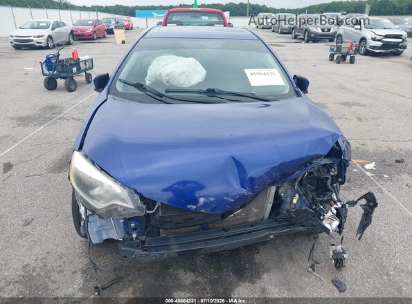2T1BURHE6GC659783 2016 TOYOTA COROLLA Blue Front view