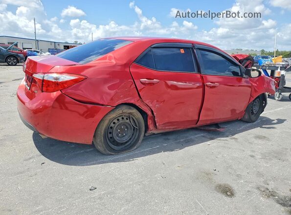 2T1BURHE6GC670606 2016 TOYOTA COROLLA Red Հետևի աջ