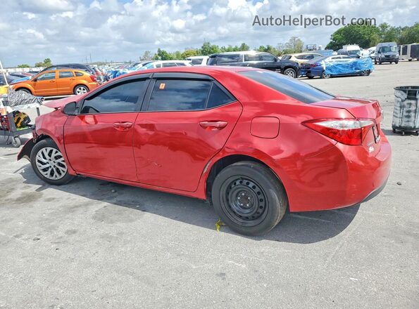 2T1BURHE6GC670606 2016 TOYOTA COROLLA Red Հետևի ձախ