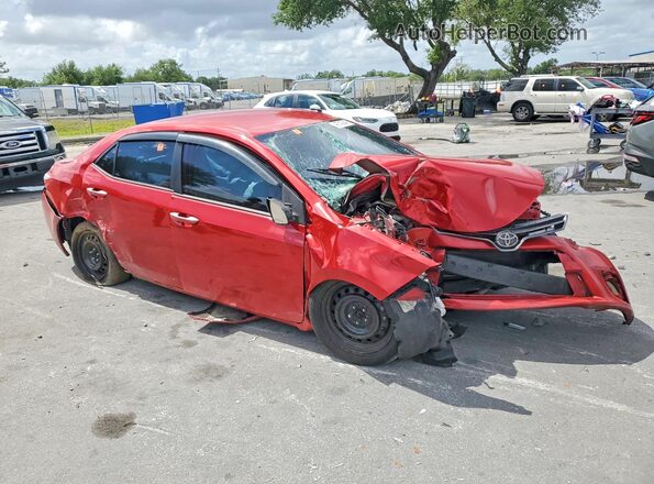 2T1BURHE6GC670606 2016 TOYOTA COROLLA Red Առջևի աջ