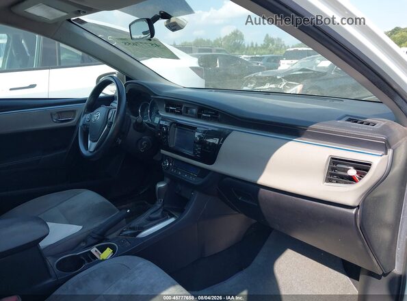 2T1BURHE6GC691505 2016 TOYOTA COROLLA White წინა სალონის ხედი