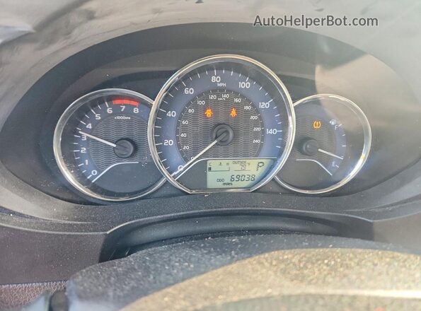 2T1BURHE6GC734160 2016 TOYOTA COROLLA Black Սարքավորումների վահանակի տեսք