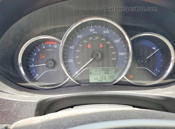2T1BURHE6GC741688 2016 TOYOTA COROLLA Black Вид щитка приладів