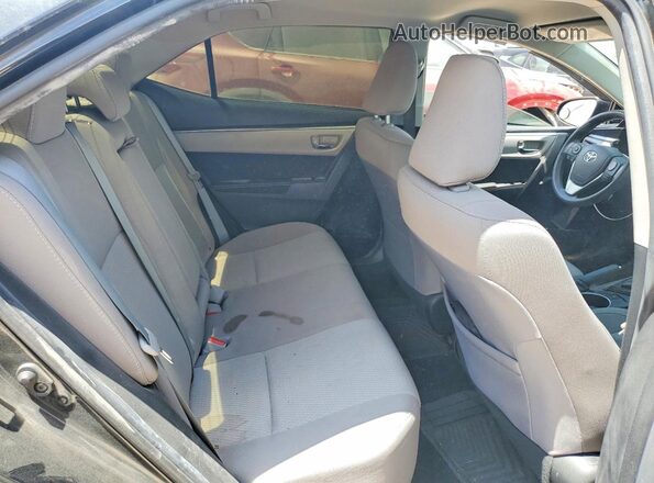 2T1BURHE6GC741688 2016 TOYOTA COROLLA Black Вид задніх сидінь