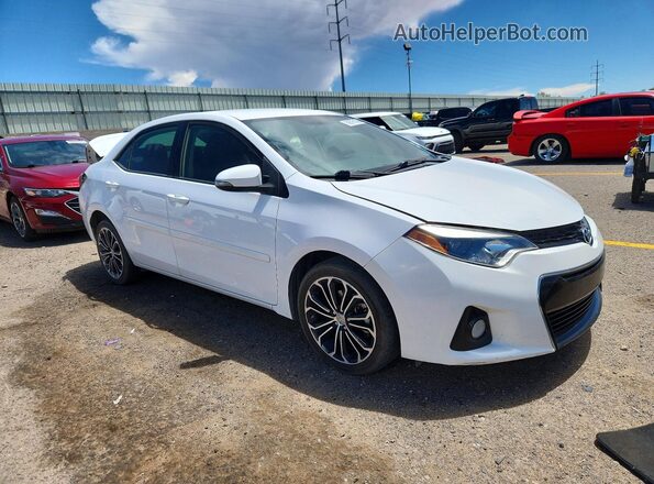 2T1BURHE6GC741903 2016 TOYOTA COROLLA Белый Передняя правая четверть