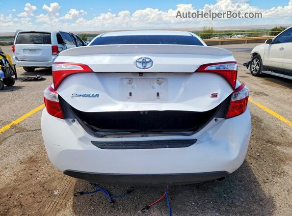 2T1BURHE6GC741903 2016 TOYOTA COROLLA Белый Вид сзади