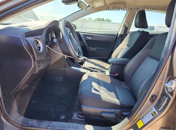 2T1BURHE6HC766186 2017 TOYOTA COROLLA Brown წინა სალონის ხედი