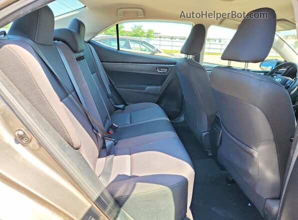 2T1BURHE6HC766186 2017 TOYOTA COROLLA Brown უკანა სავარძლების ხედი