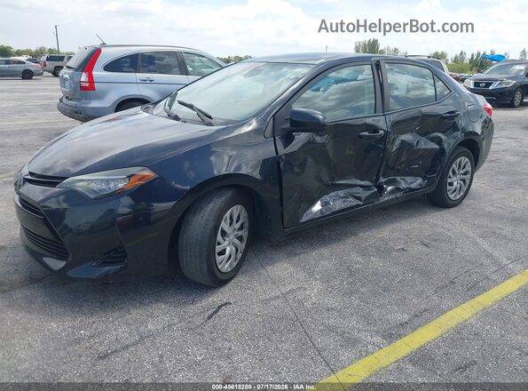 2T1BURHE6HC773168 2017 TOYOTA COROLLA Black წინა მარცხენა ხედი სამი მეოთხედიდან