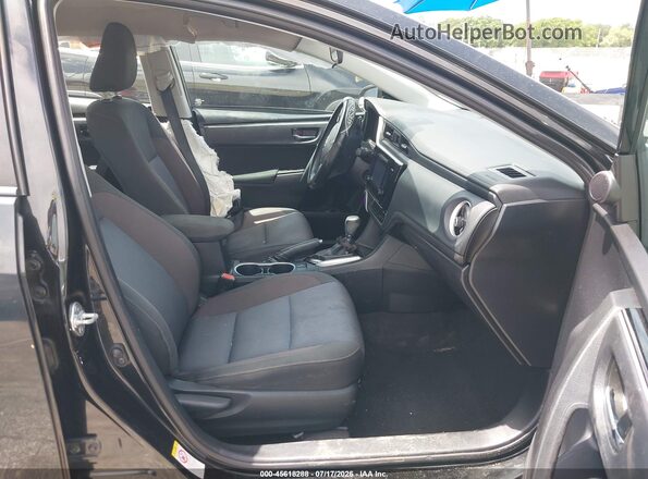 2T1BURHE6HC773168 2017 TOYOTA COROLLA Black წინა სალონის ხედი