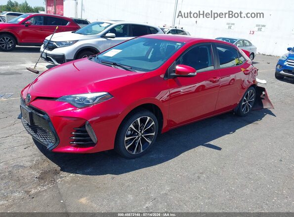 2T1BURHE6HC799415 2017 TOYOTA COROLLA Красный Передняя левая четверть