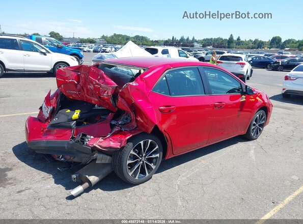 2T1BURHE6HC799415 2017 TOYOTA COROLLA Красный Задняя правая четверть