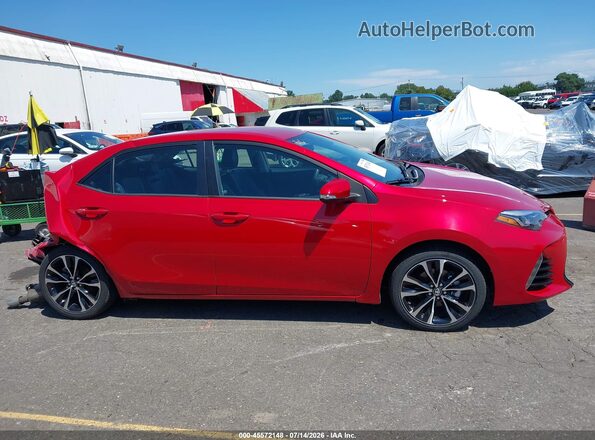 2T1BURHE6HC799415 2017 TOYOTA COROLLA Красный Вид задней части салона