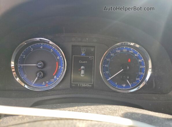 2T1BURHE6HC864456 2017 TOYOTA COROLLA Бежевый Вид щитка приборов