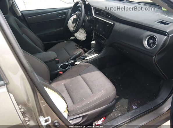 2T1BURHE6HC876512 2017 TOYOTA COROLLA Gray Вид салону спереду