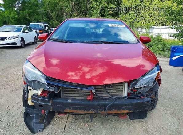 2T1BURHE6HC904213 2017 TOYOTA COROLLA Красный Вид сзади