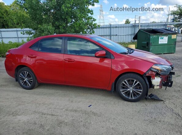 2T1BURHE6HC904213 2017 TOYOTA COROLLA Красный Передняя правая четверть