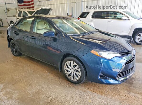 2T1BURHE6JC009309 2018 TOYOTA COROLLA Blue Przód prawy