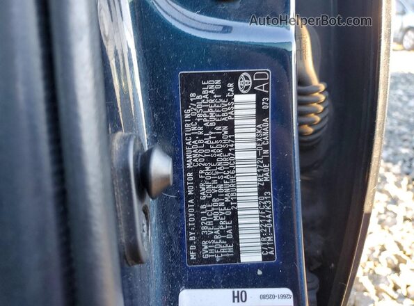 2T1BURHE6JC071471 2018 TOYOTA COROLLA Teal Engine compartment view