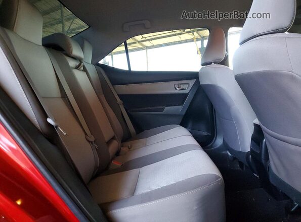 2T1BURHE6JC081157 2018 TOYOTA COROLLA Red Rear seats view