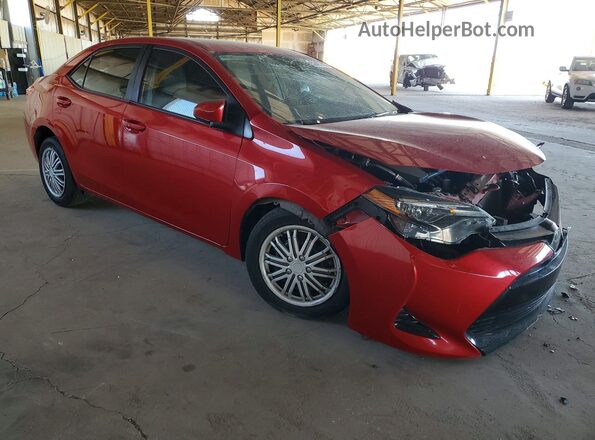 2T1BURHE6JC081157 2018 TOYOTA COROLLA Red Front right