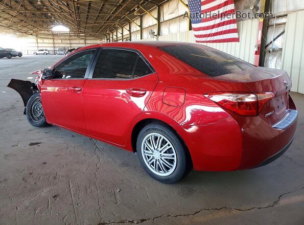2T1BURHE6JC081157 2018 TOYOTA COROLLA Red Rear left