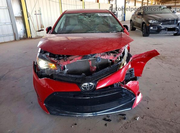 2T1BURHE6JC081157 2018 TOYOTA COROLLA Red Front view
