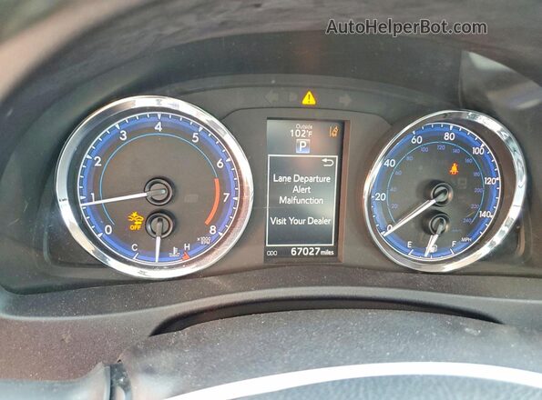 2T1BURHE6JC097309 2018 TOYOTA COROLLA Синий Вид щитка приборов