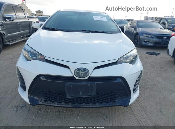 2T1BURHE6JC102332 2018 TOYOTA COROLLA White Widok zestawu wskaźników