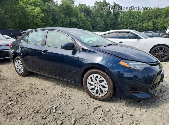 2T1BURHE6JC105635 2018 TOYOTA COROLLA Blue Передня права чверть