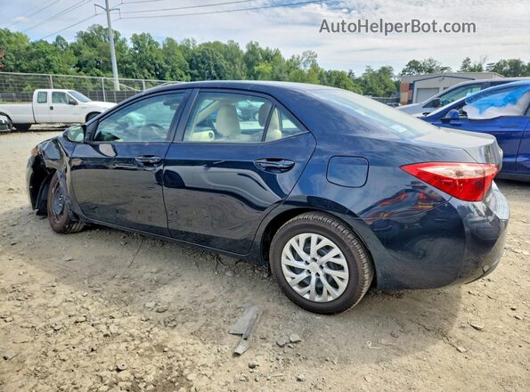 2T1BURHE6JC105635 2018 TOYOTA COROLLA Blue Задня ліва чверть
