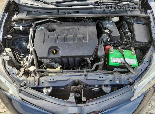 2T1BURHE6JC105635 2018 TOYOTA COROLLA Blue Вид задньої частини салону