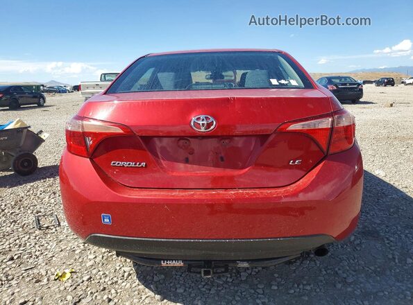 2T1BURHE6KC140855 2019 TOYOTA COROLLA Красный Вид сзади