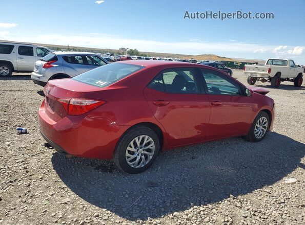 2T1BURHE6KC140855 2019 TOYOTA COROLLA Красный Задняя правая четверть