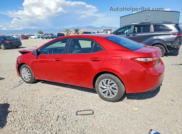 2T1BURHE6KC140855 2019 TOYOTA COROLLA Красный Задняя левая четверть