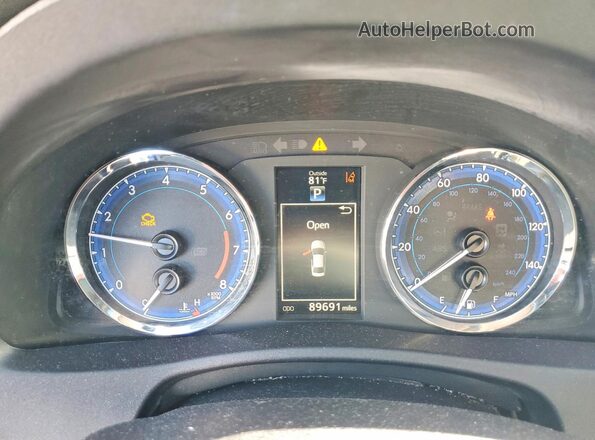 2T1BURHE6KC160166 2019 TOYOTA COROLLA Black Вид щитка приладів