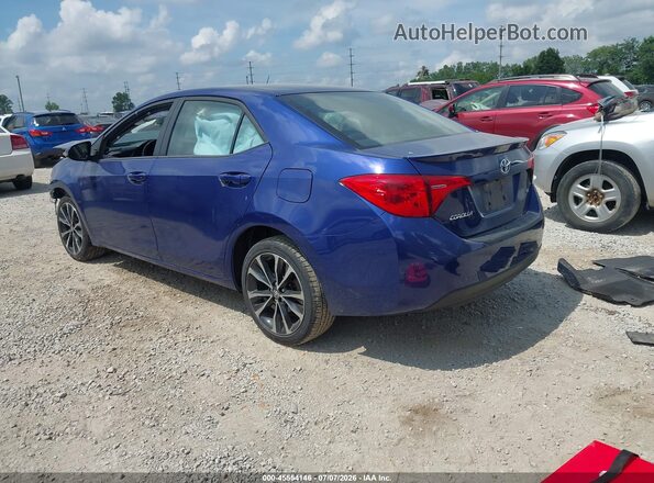 2T1BURHE6KC162998 2019 TOYOTA COROLLA Синий Задняя левая четверть