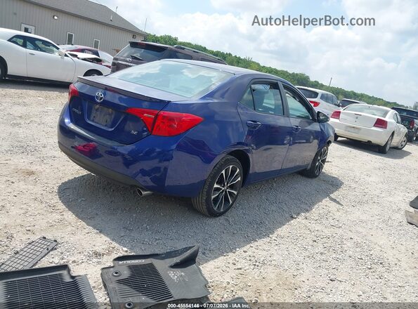 2T1BURHE6KC162998 2019 TOYOTA COROLLA Синий Задняя правая четверть