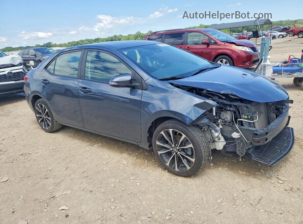 2T1BURHE6KC166744 2019 TOYOTA COROLLA Charcoal Przód prawy