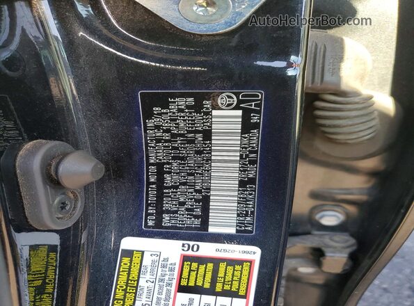 2T1BURHE6KC181454 2019 TOYOTA COROLLA Черный Вид подкапотного пространства