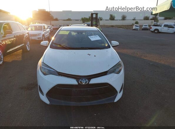 2T1BURHE6KC187450 2019 TOYOTA COROLLA White Widok zestawu wskaźników