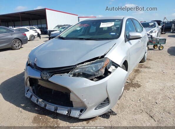 2T1BURHE6KC207051 2019 TOYOTA COROLLA Silver Przód lewy
