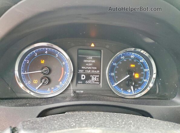2T1BURHE6KC209222 2019 TOYOTA COROLLA Серый Вид щитка приборов