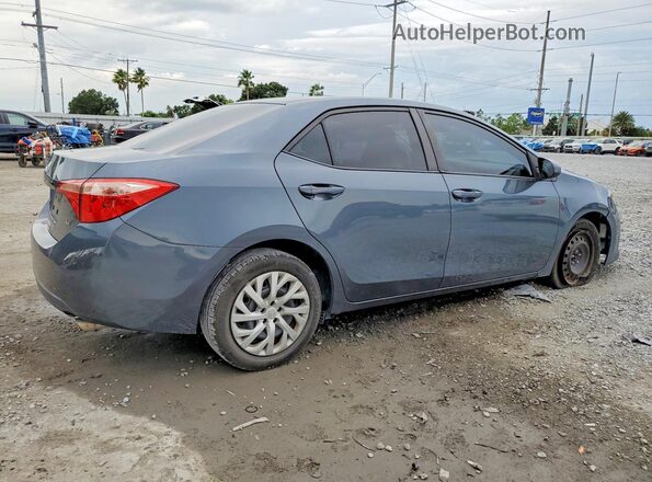 2T1BURHE6KC209222 2019 TOYOTA COROLLA Серый Задняя правая четверть