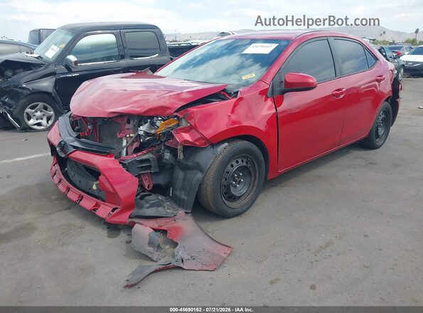 2T1BURHE6KC222469 2019 TOYOTA COROLLA Red წინა ხედი