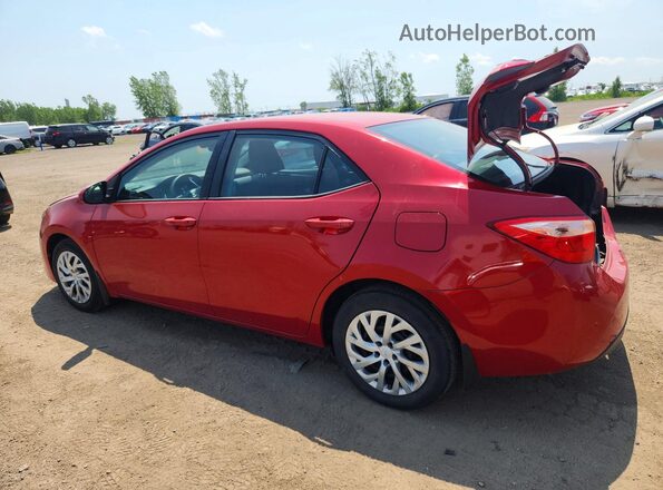 2T1BURHE6KC240082 2019 TOYOTA COROLLA Red Rear left